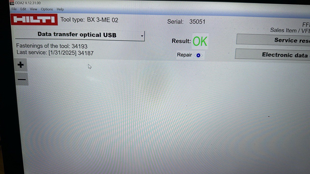 ремонта монтажного пистолета HILTI BX3